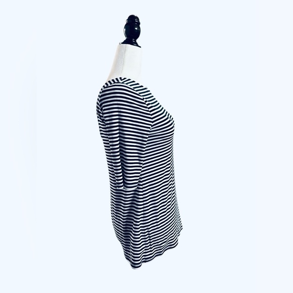 NWOT, Old Navy, 3/4 Sleeve Top, Medium, Black & White - Picture 4 of 8